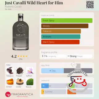 Just Cavalli Wild Heart for Him Roberto Cavalli