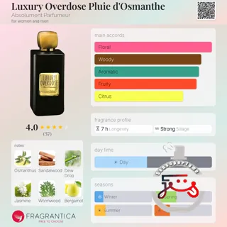 Luxury Overdose Pluie d'Osmanthe Absolument Parfumeur