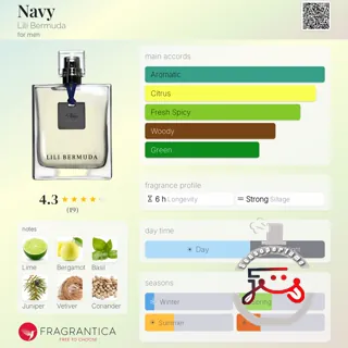 Navy Lili Bermuda