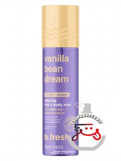 ونیل بین دریم کالمینگ هیر اند بادی میست بی‌فرش | vanilla bean dream calming hair + body mist b.fresh