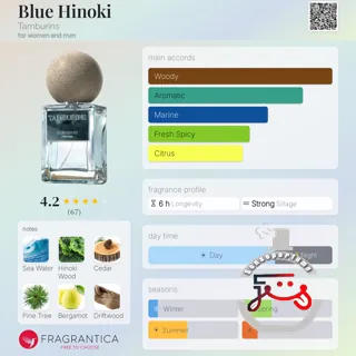 Blue Hinoki Tamburins