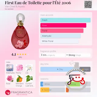 First Eau de Toilette pour l'Été 2006 Van Cleef & Arpels