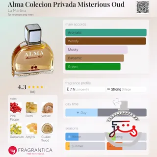 Alma Colecion Privada Misterious Oud La Martina