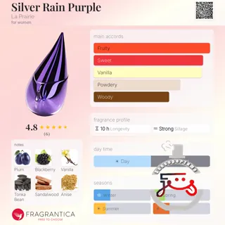 Silver Rain Purple La Prairie