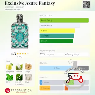 Exclusive Azure Fantasy Orientica Premium