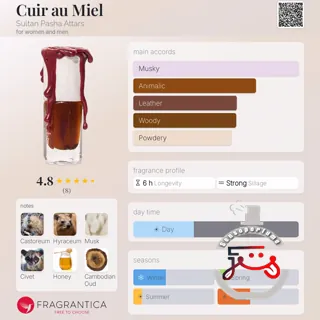 Cuir au Miel Sultan Pasha Attars