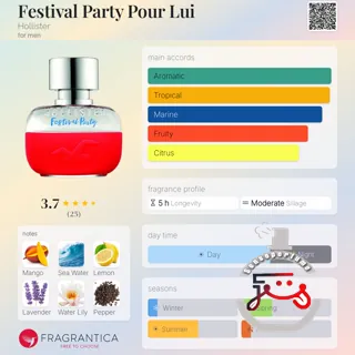 Festival Party Pour Lui Hollister