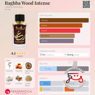 Raghba Wood Intense Lattafa Perfumes
