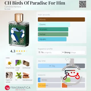 CH Birds Of Paradise For Him Carolina Herrera