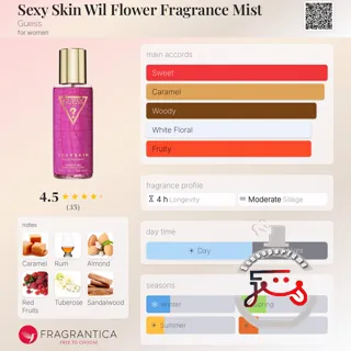 Sexy Skin Wil Flower Fragrance Mist Guess