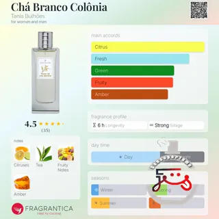 Chá Branco Colônia Tania Bulhões