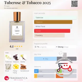 Tuberose & Tobacco 2025 Proad