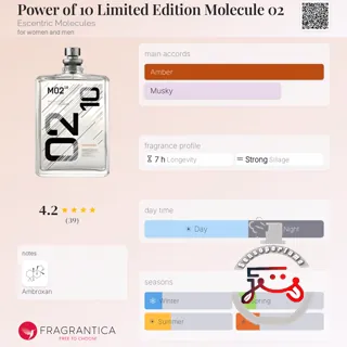 Power of 10 Limited Edition Molecule 02 Escentric Molecules
