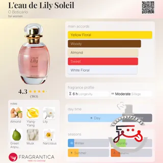 L'eau de Lily Soleil O Boticário