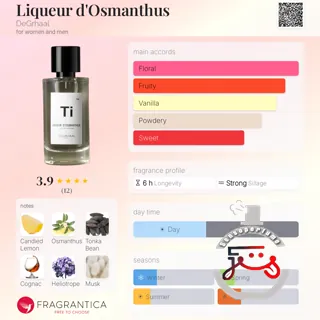 Liqueur d'Osmanthus DeGrhaal