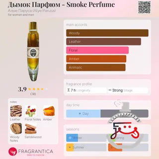 Дымок Парфюм - Smoke Perfume Алые Паруса (Alye Parusa)
