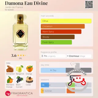 Damona Eau Divine Jardin de France