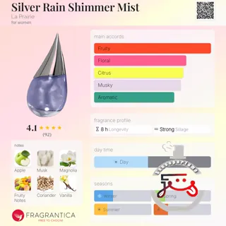 Silver Rain Shimmer Mist La Prairie