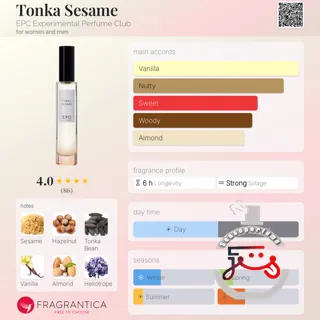 Tonka Sesame EPC Experimental Perfume Club
