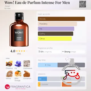 Wow! Eau de Parfum Intense For Men Joop!