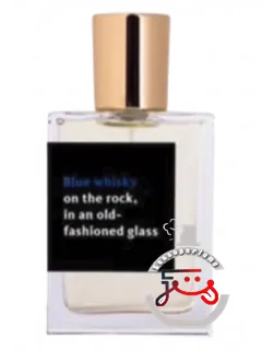 بلو ویسکی آن د راک، این آن اولد-فشند گلاس پراد | blue whisky on the rock, in an old-fashioned glass proad