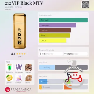 212 VIP Black MTV Carolina Herrera
