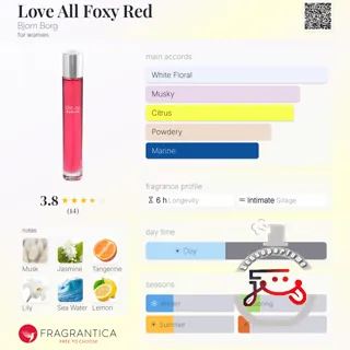 Love All Foxy Red Bjorn Borg