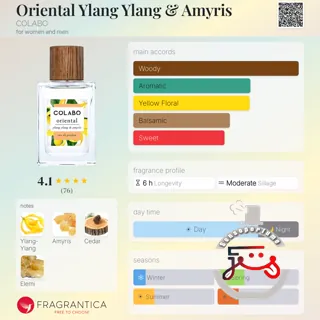 Oriental Ylang Ylang & Amyris COLABO