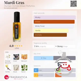 Mardi Gras Olympic Orchids Artisan Perfumes