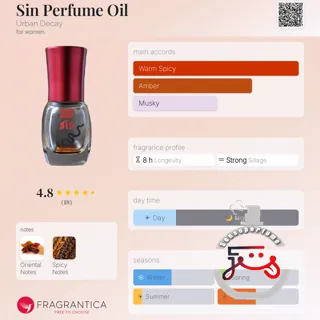 Sin Perfume Oil Urban Decay