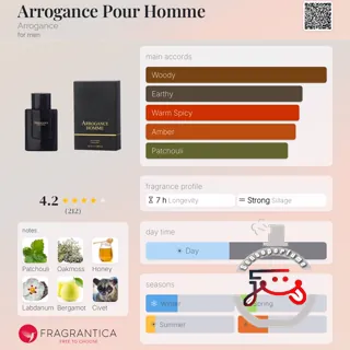 Arrogance Pour Homme Arrogance