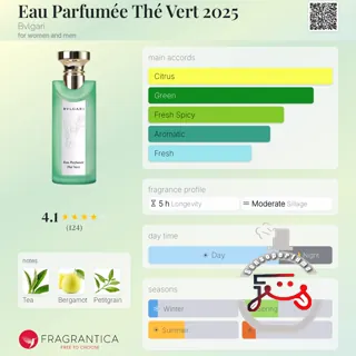 Eau Parfumée Thé Vert 2025 Bvlgari