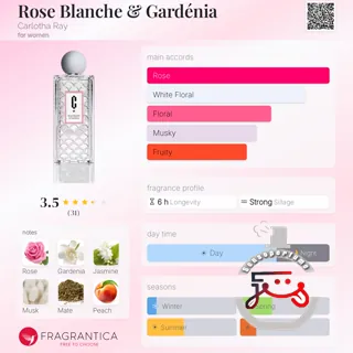 Rose Blanche & Gardénia Carlotha Ray