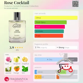 Rose Cocktail Federico Cantelli Exclusive Collection