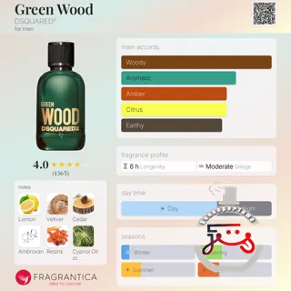 Green Wood DSQUARED²