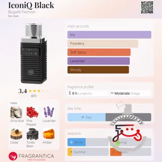 IconiQ Black Bugatti Fashion