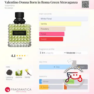 Valentino Donna Born in Roma Green Stravaganza Valentino