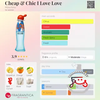 Cheap & Chic I Love Love Moschino