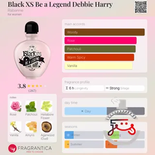 Black XS Be a Legend Debbie Harry Rabanne