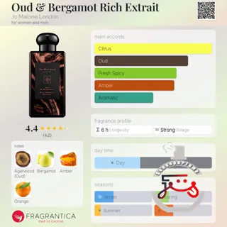 Oud & Bergamot Rich Extrait Jo Malone London