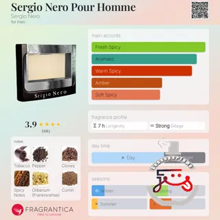 Sergio Nero Pour Homme Sergio Nero