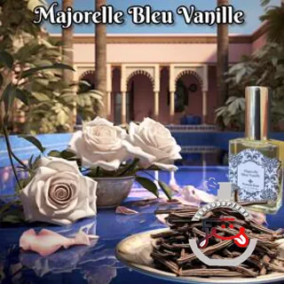 Majorelle Bleu Vanille Damask Haus